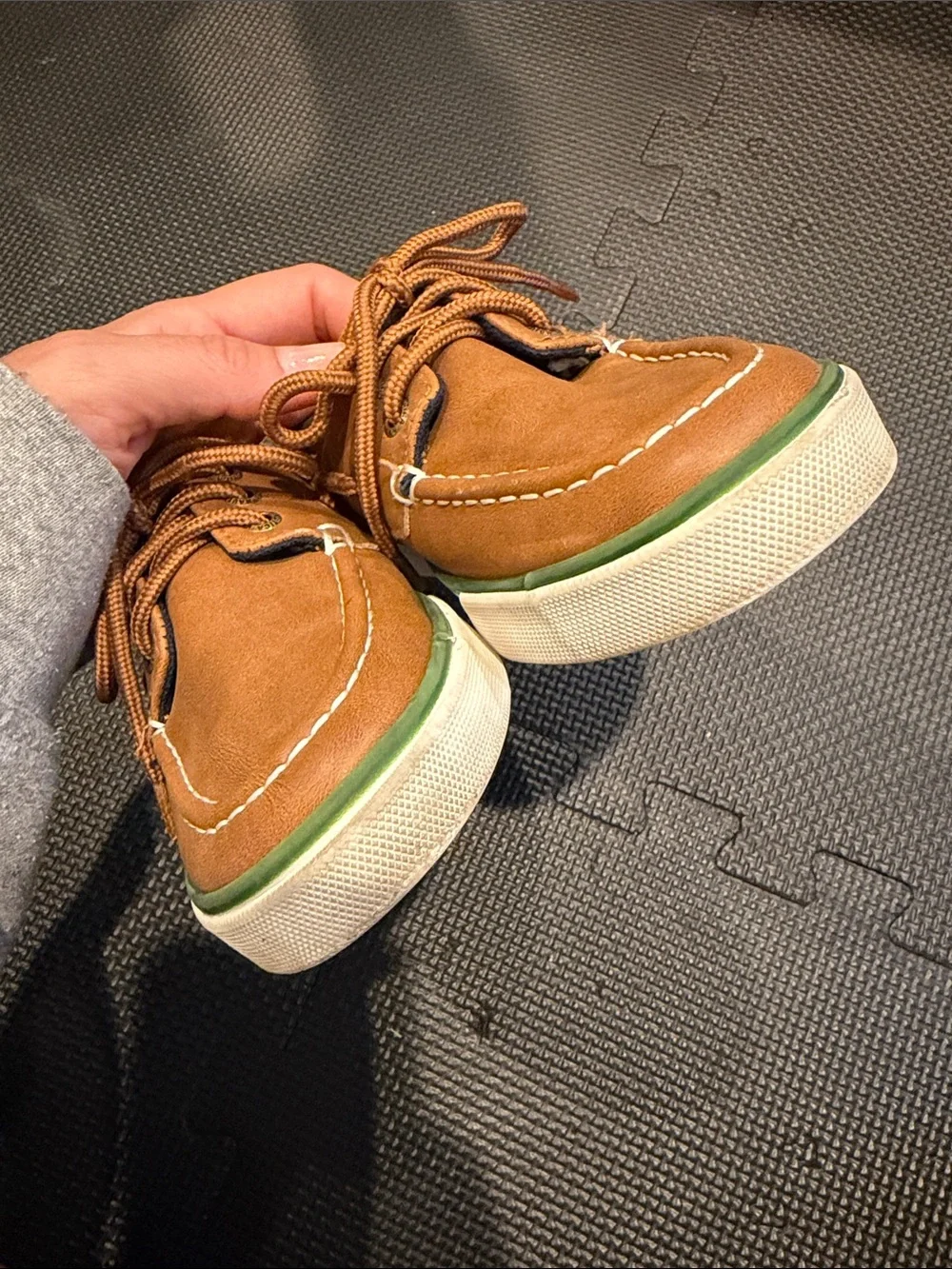 LIKE NEW Nautica Tan / Brown Boat Shoes Size 13